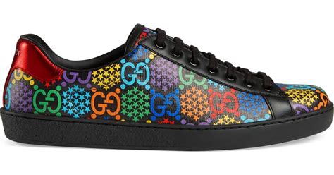 gucci gg psychedelic ace sneaker|gucci ace sneakers gg print.